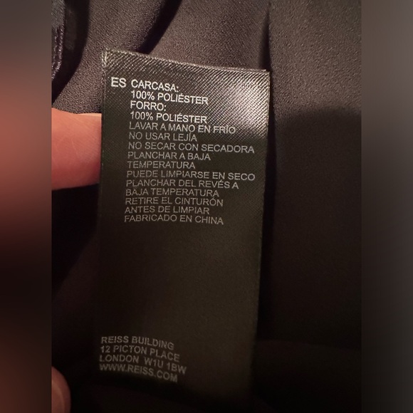 Reiss “Orielle” snake print skirt with belt. Sz 6. NWOT - Picture 9 of 9